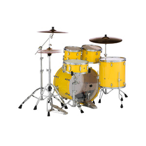 Pearl DMP984P/C #228 DMP 4-Pc Shell Pack(1814B/1208T/1414F/1455S), Solid Yellow