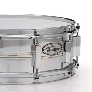 Pearl DUX1450BR #405 14x5inch Duoluxe Jupiter Alloy Chrome/Brass Snare Drum w/Inlay