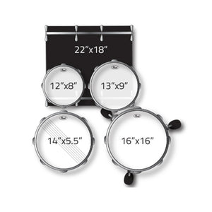 Pearl EXL725P/C-248 Export EXL 5-Piece Shell Pack (2218B/1208T/1309T/1616F/1455S), Black Smoke
