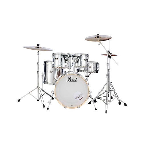 Pearl EXX725P/C-49 Export EXX 5-Piece Shell Pack (2218B/1208T/1309T/1616F/1455S), Mirror Chrome