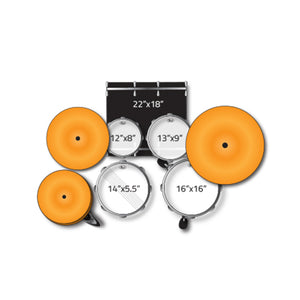 Pearl EXX725P/C-49 Export EXX 5-Piece Shell Pack (2218B/1208T/1309T/1616F/1455S), Mirror Chrome