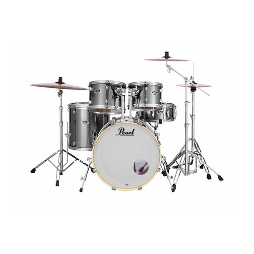 Pearl EXX725SP/C-21 Export EXX 5-Piece Shell Pack (2218B/1007T/1208T/1616F/1455S), Smokey Chrome