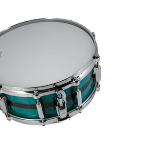 Pearl MMG1455S/C-850 14x5.5inch Masters Maple Gum Snare, Aqua Turquoise Stripe