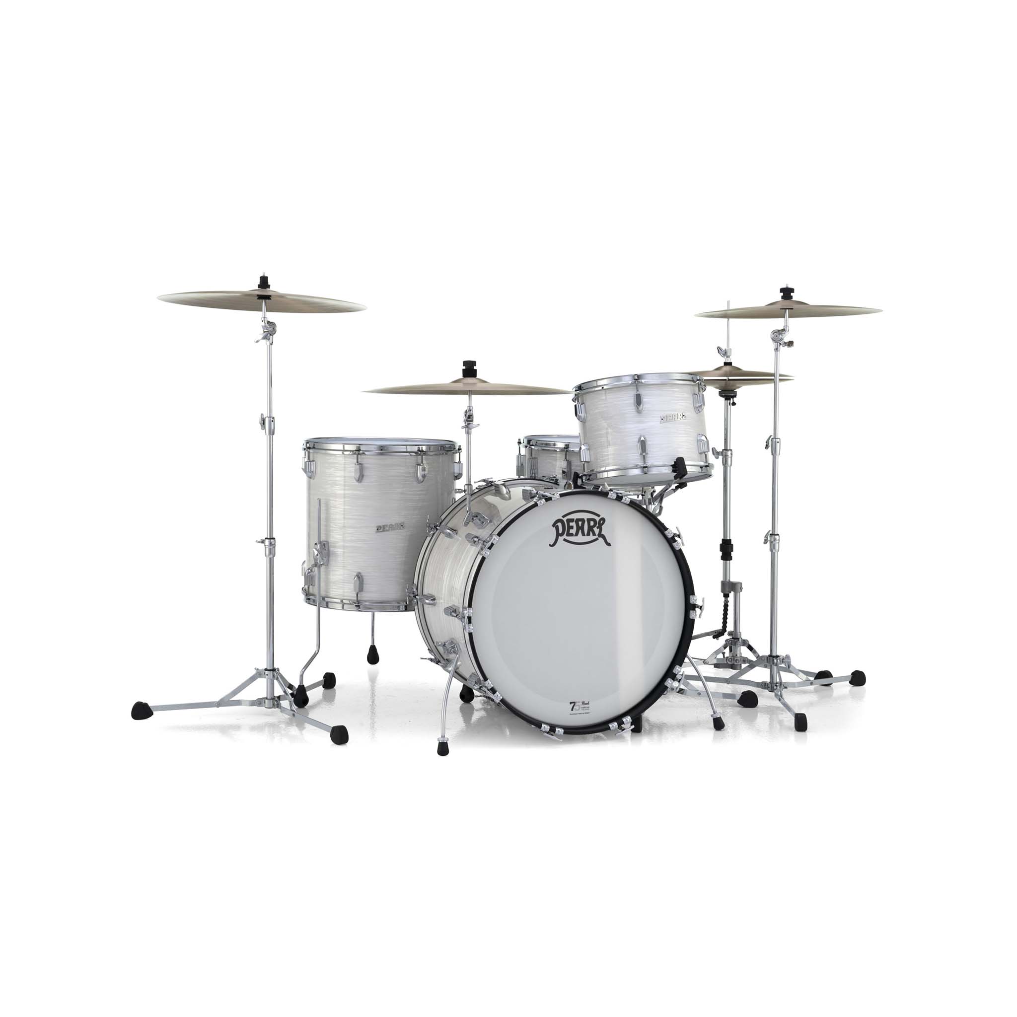 Pearl PSD923XP/C #450 President Series Luan 3-Pc Shell Pack (2214BX/1616F/1309T), Silver Sparkle
