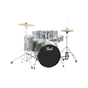 Pearl RS505BC/C #706 Roadshow 5pcs Drum Kit w/Hardware & Cymbal(14HH/16CR/20R), Charcoal Metallic
