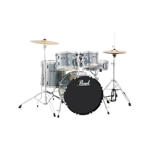 Pearl RS505BC/C #706 Roadshow 5pcs Drum Kit w/Hardware & Cymbal(14HH/16CR/20R), Charcoal Metallic