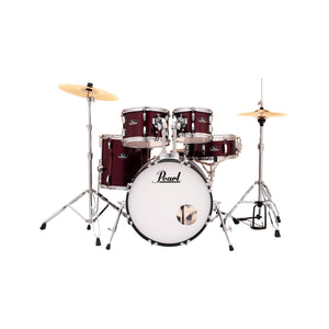 Pearl RS505BC/C #91 Roadshow 5pcs Drum Kit w/Hardware & Cymbal(14HH/16CR/20R), Red Wine