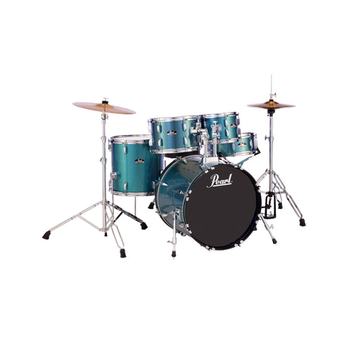 Pearl RS525SB/C #703 Roadshow 5pcs Drum Kit w/Hardware, No Cymbal, Aqua Blue Glitter