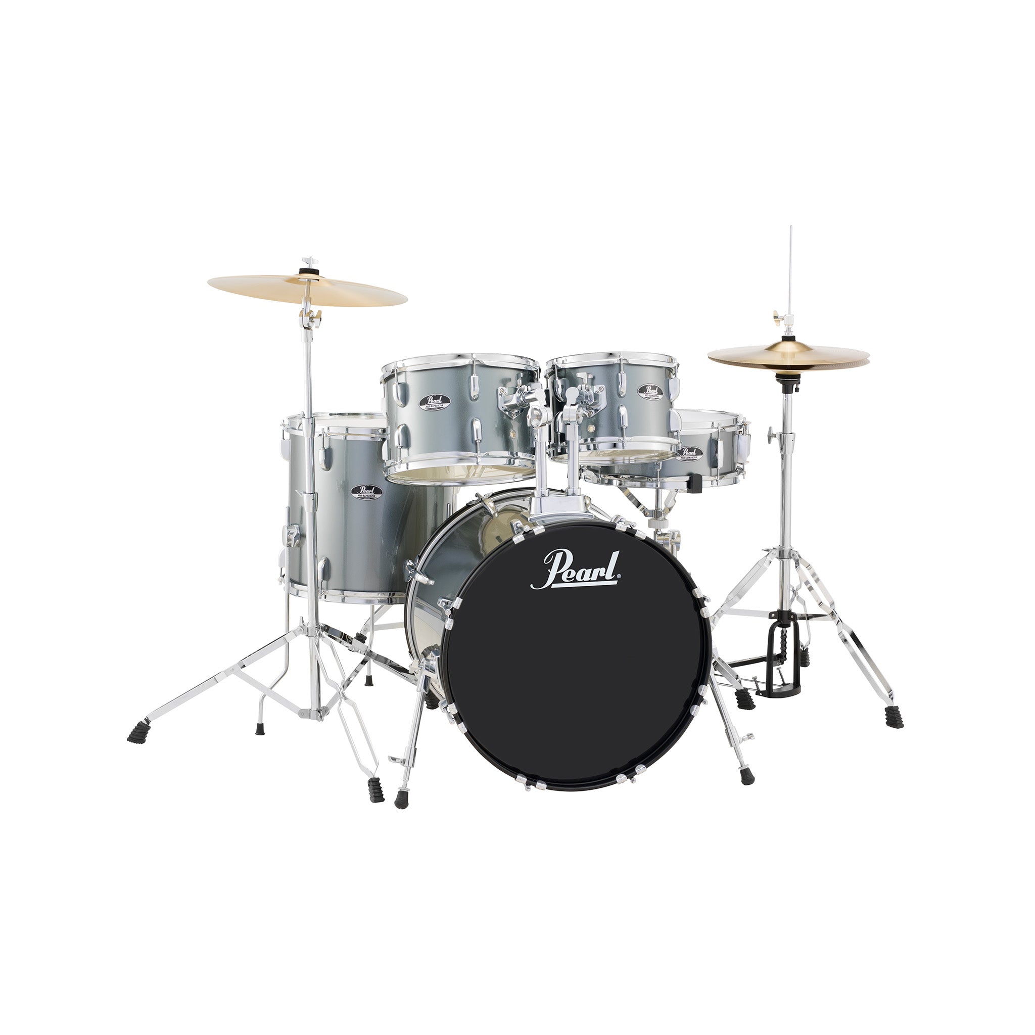 Pearl RS525SB/C #706 Roadshow 5pcs Drum Kit w/Hardware, No Cymbal, Charcoal Metallic