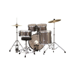 Pearl RS525BC/C #707 Roadshow 5pcs Drum Kit w/HW & Cym(14HH/16CR/20R), Bronze Metallic