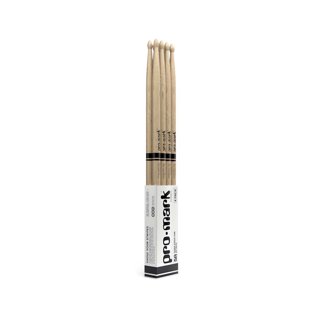 Promark PW5AW-4P Shira Kashi Oak 5A Drumsticks, Wood Tip (4pairs)