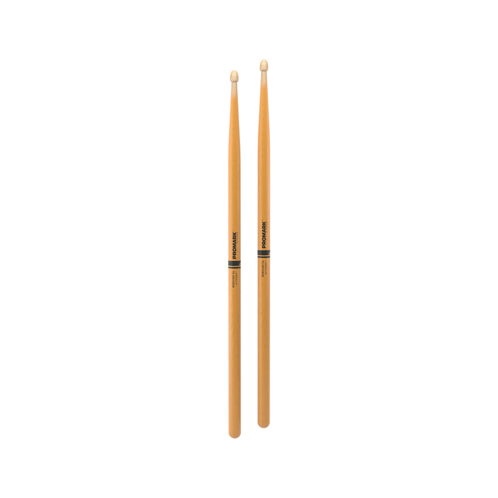 Promark R5AAGC Rebound 5A ActiveGrip Clear Drumstick, Wood Tip
