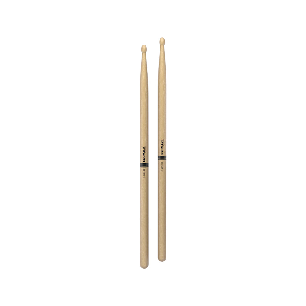 Promark TX2BW Hickory 2B Drumsticks, Wood Tip