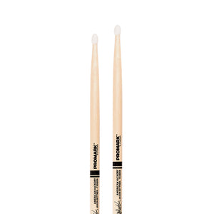 Promark TX5BXN Hickory 5Bx Jason Bittner Drumsticks, Nylon Tip