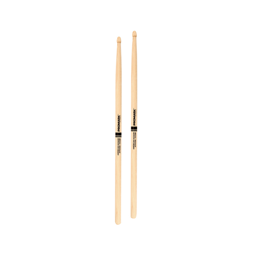 Promark TX720W Hickory 720 Intruder Drumsticks, Wood Tip