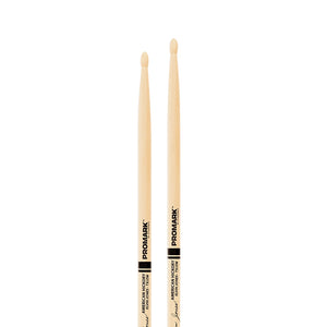 Promark TXJZW Hickory JZ Jazz Elvin Jones Drumsticks, Wood Tip