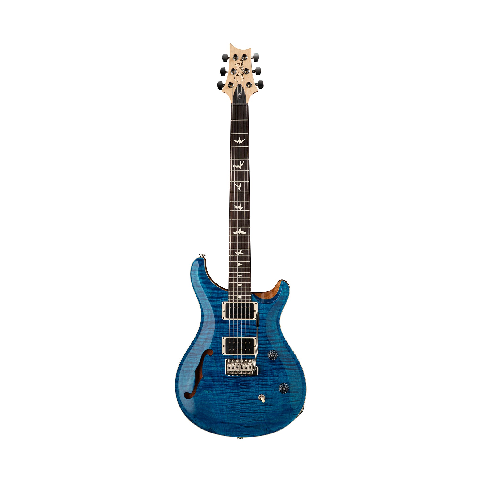 PRS CE24 Semi-Hollow Electric Guitar w/Bag, Blue Matteo
