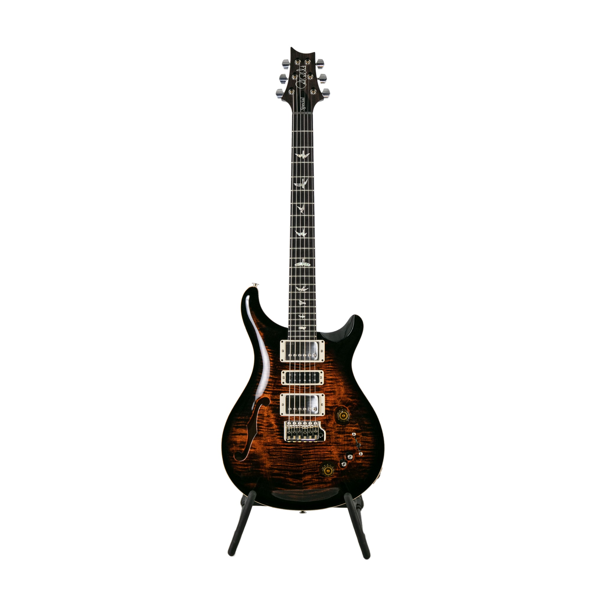 PRS Special Semi-Hollow Electric Guitar w/Case, Custom Color, Black Amber