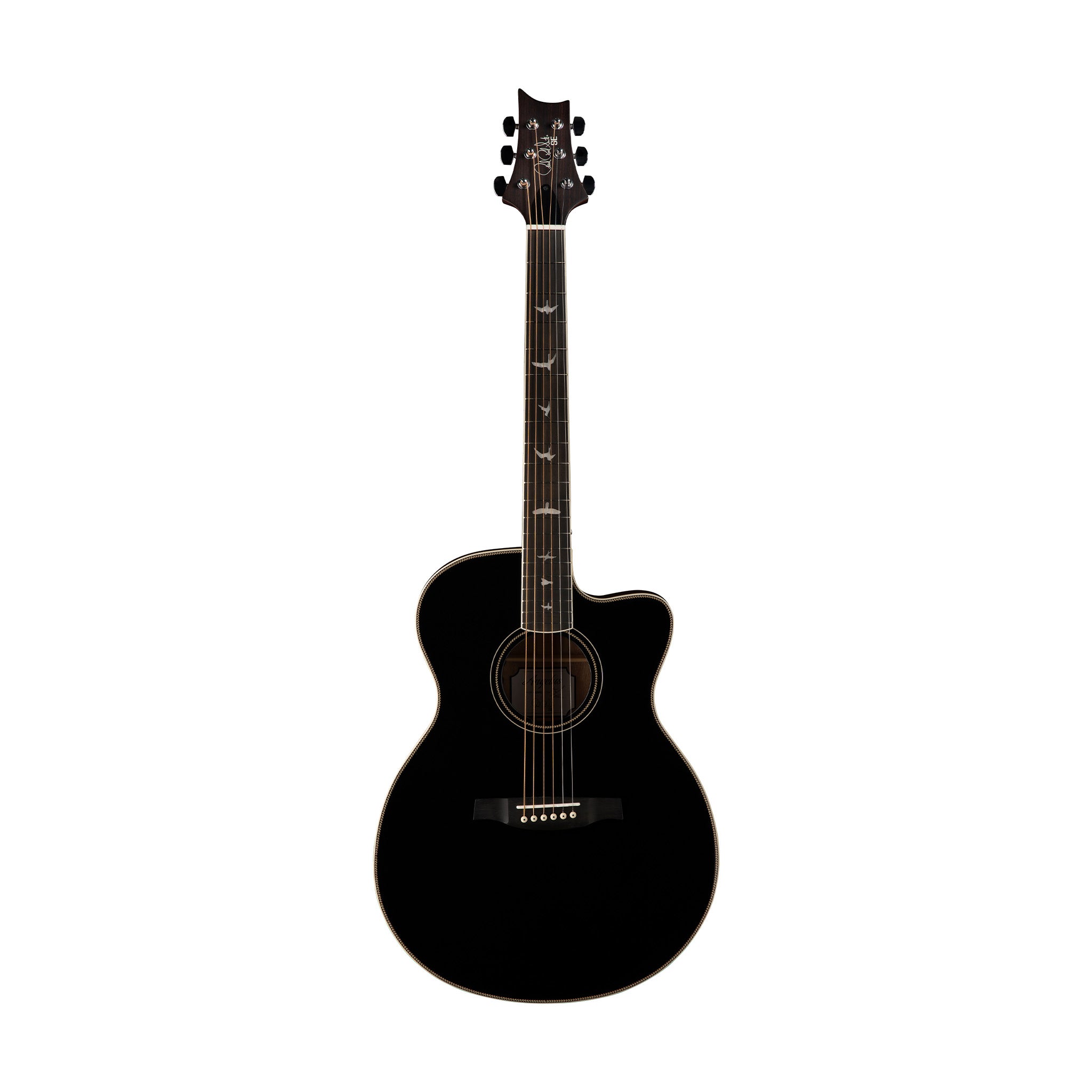PRS SE A20 Angelus Acoustic Guitar w/Black Top & Bag, Satin Black