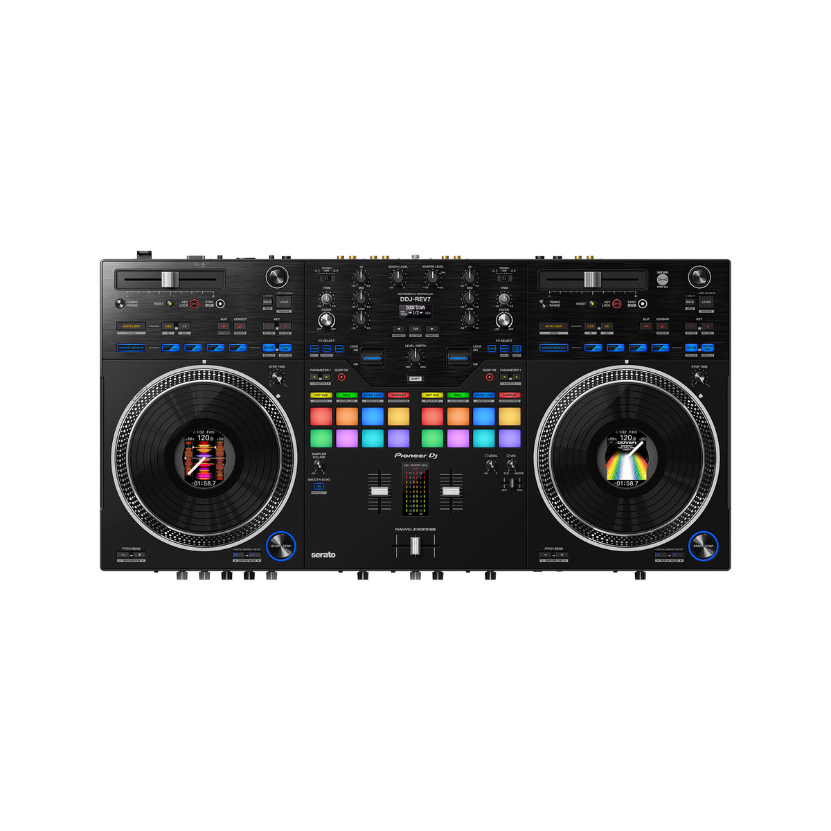 Pioneer DJ DDJ-REV7 DJコントローラー　美品 DDJ-REV7】Pioneer DJ渾身のプラッターが回るSerato DJ Pro無償
