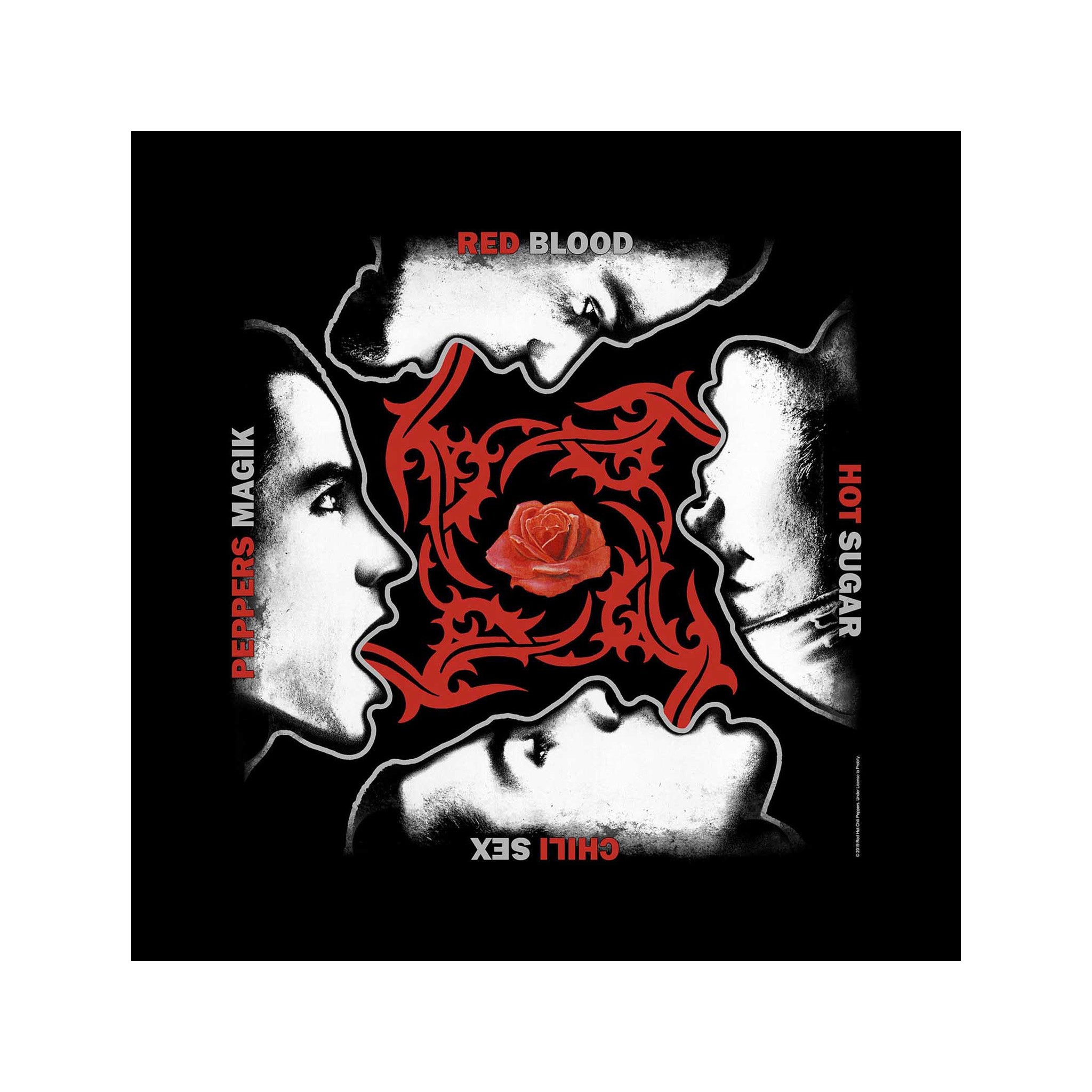 Rockoff Red Hot Chili Peppers Unisex Bandana: Blood/Sugar/Sex/Magic, Black