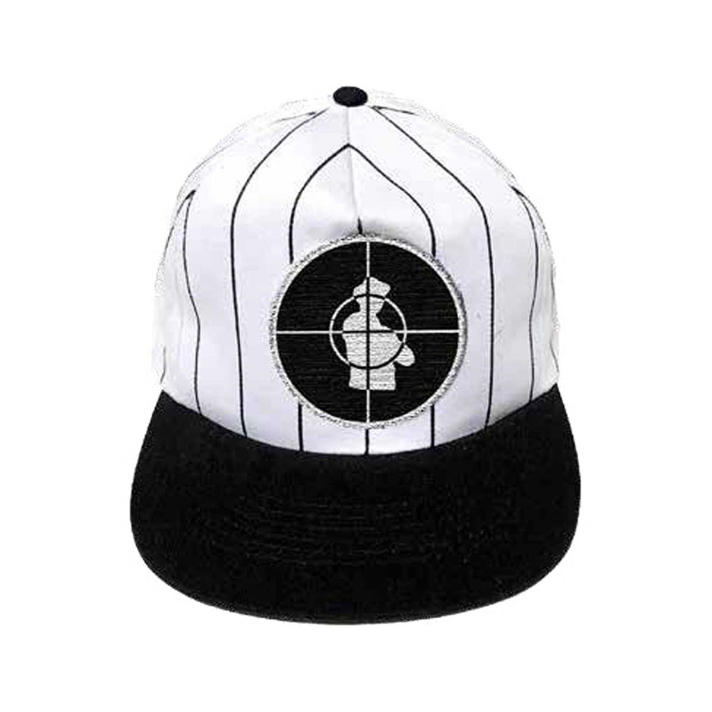 Rockoff Public Enemy Solid Target Unisex Baseball Cap, Black/White
