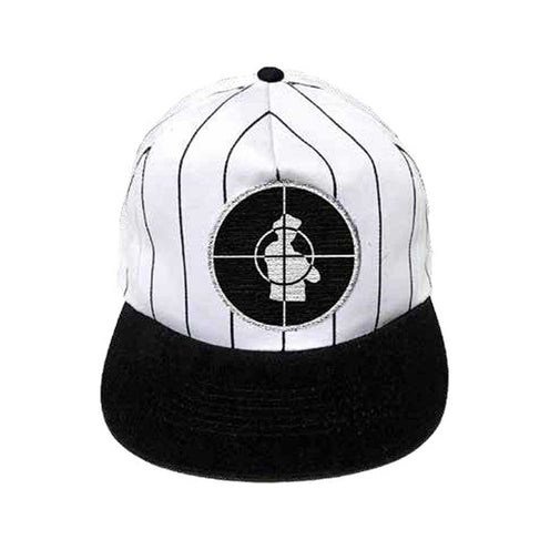 Rockoff Public Enemy Solid Target Unisex Baseball Cap, Black/White