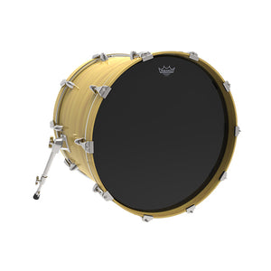 Remo P3-1022-ES-DM 22inch Powerstroke 3 Ebony Bass Drum Head w/5inch Black Dynamo