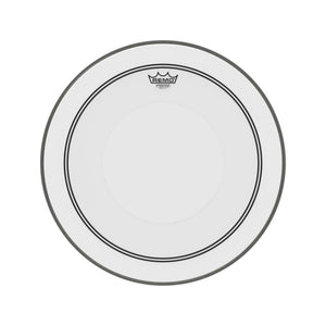 Remo P3-1222-C0 22inch Powerstroke III Smooth White, White Dot Top Side Bass Drum Head