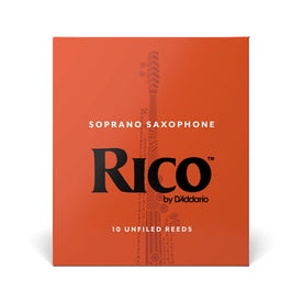 Rico Soprano Saxophone Reeds, Strength 2.5, Box of 10