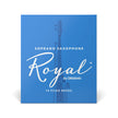 Rico Royal Soprano Saxophone Reeds, Strength 3.0, Box of 10