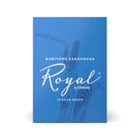 Rico Royal Baritone Saxophone Reeds, Strength 3.0, Box of 10