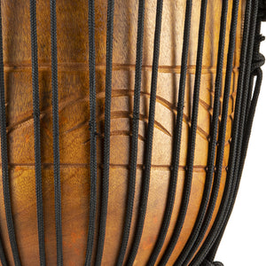 MEINL Percussion ADJ2-M+BAG 10inch Original Arifican Style Rope Tuned Wood Djembe w/Bag, Water Rhyth