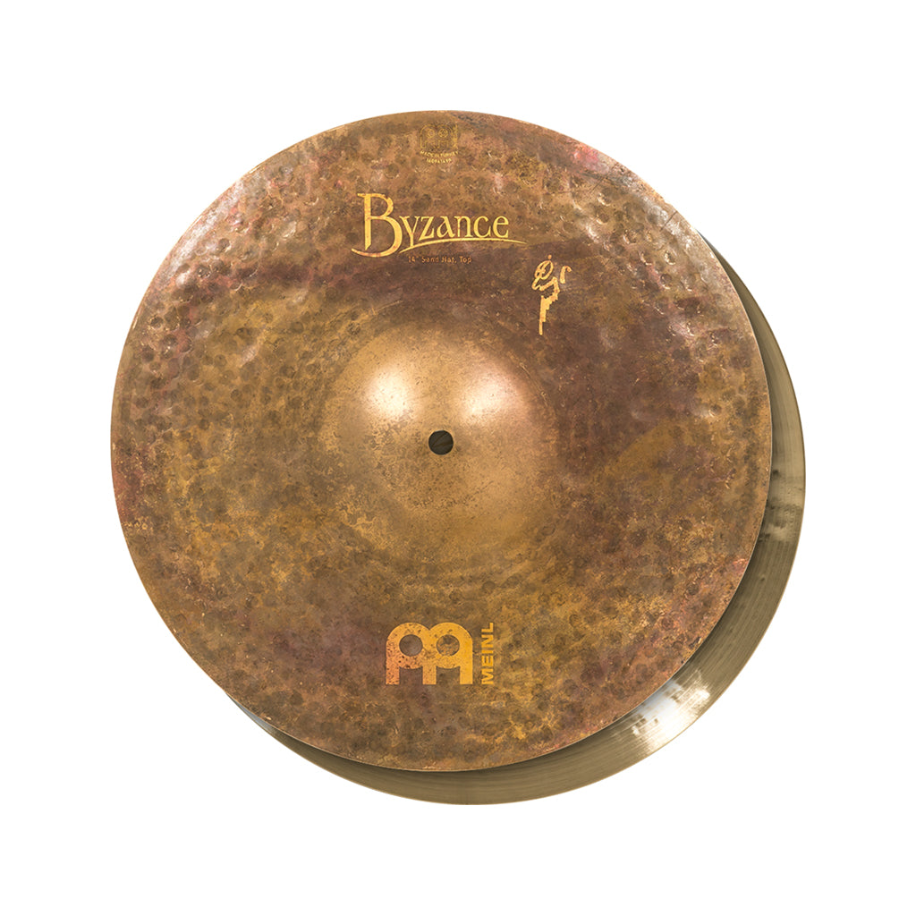 MEINL Cymbals B14SAH 14inch Byzance Vintage Sand Hi-Hat, Pair