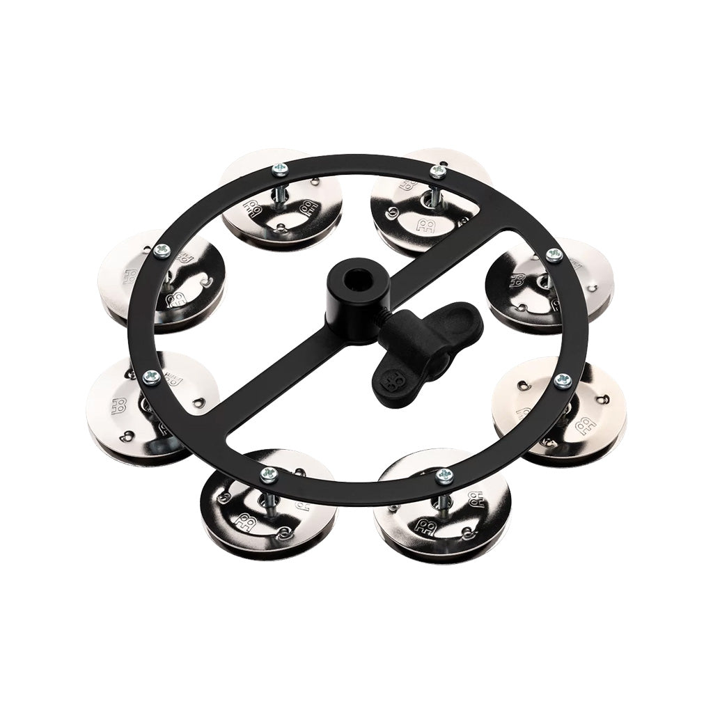 MEINL Percussion HTHH1-BK Headliner Series Hihat Tambourines, 1 Row, Steel