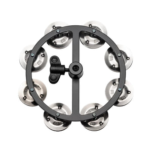 MEINL Percussion HTHH1-BK Headliner Series Hihat Tambourines, 1 Row, Steel
