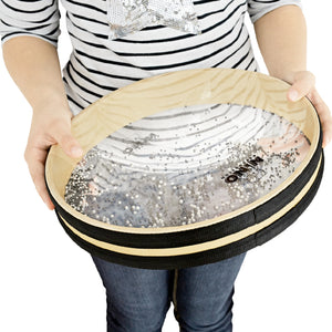 NINO Percussion NINO35 12inch Sea Drum, Siam Oak, 2 Clear Synthetic Heads