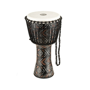 MEINL Percussion PADJ6-L-F 12inch Rope Tuned Travel Series Djembe, Synthetic Head, Kanga Sarong