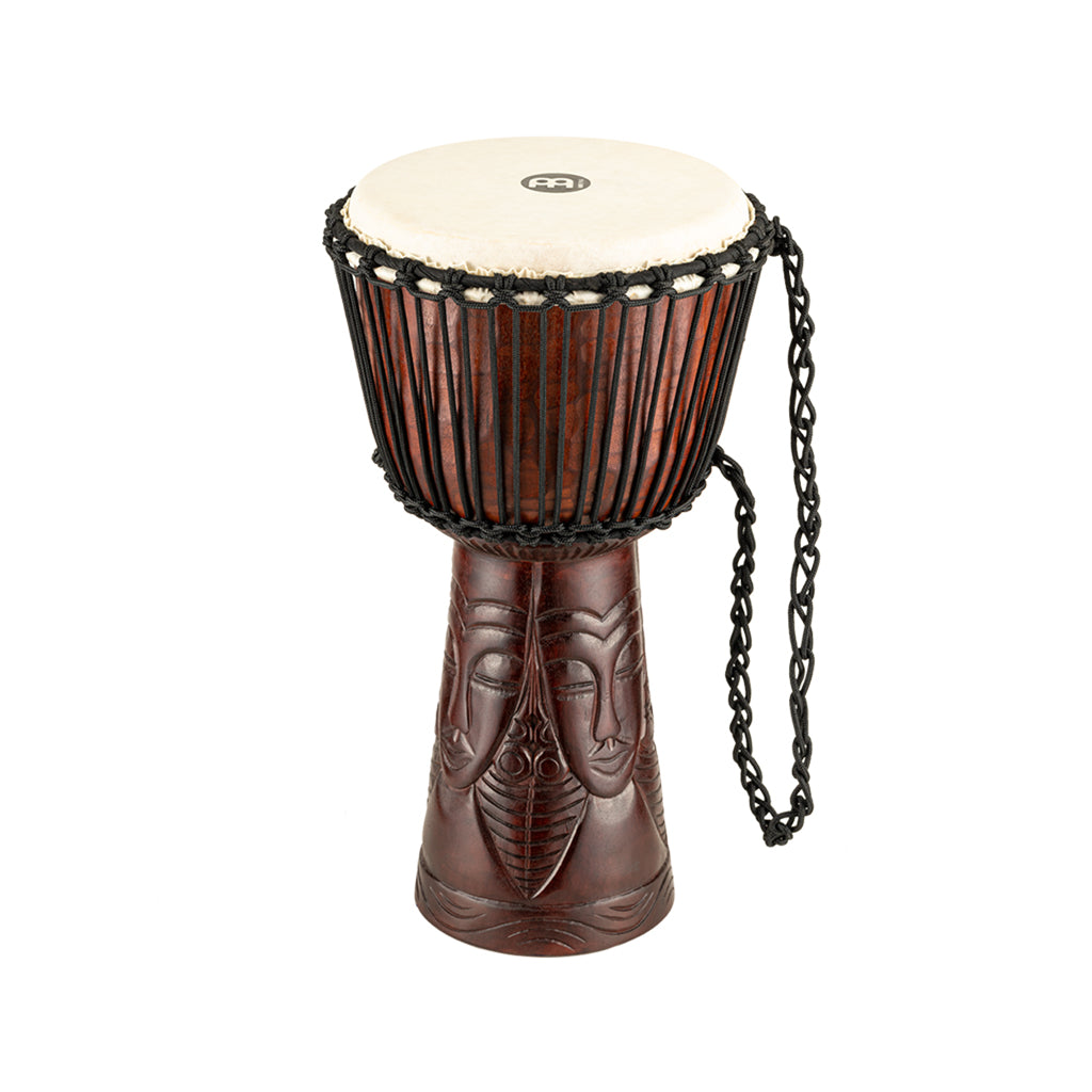 MEINL Percussion PROADJ4-M 10inch Professional African Style Djembe, African Queen Carving