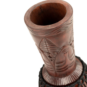 MEINL Percussion PROADJ4-M 10inch Professional African Style Djembe, African Queen Carving
