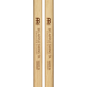 MEINL SB122 Big Apple Swing 7A Hickory Drum Stick, Wood Tip