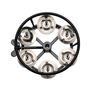 MEINL Percussion THH1BK Professional Series HiHat Tambourine, 1 Row, Steel