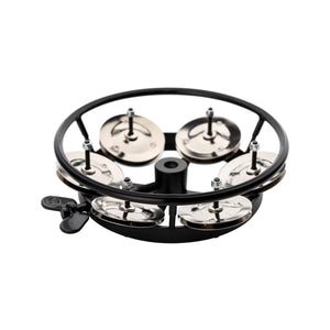 MEINL Percussion THH1BK Professional Series HiHat Tambourine, 1 Row, Steel