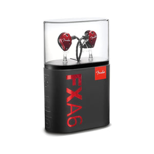 Fender FXA6 Professional In-Ear Monitor Headphones, Red