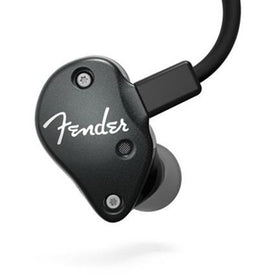 Fender FXA7 Professional In-Ear Monitor Headphones, Metallic Black