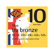 Rotosound TB10 Tru 80/20 Bronze Acoustic Guitar Strings Set, Extra Light, 10-50