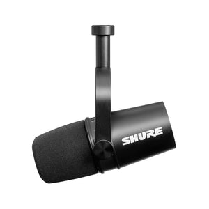 Shure MV7 USB and XLR Cardioid Dynamic Vocal Microphone, Black