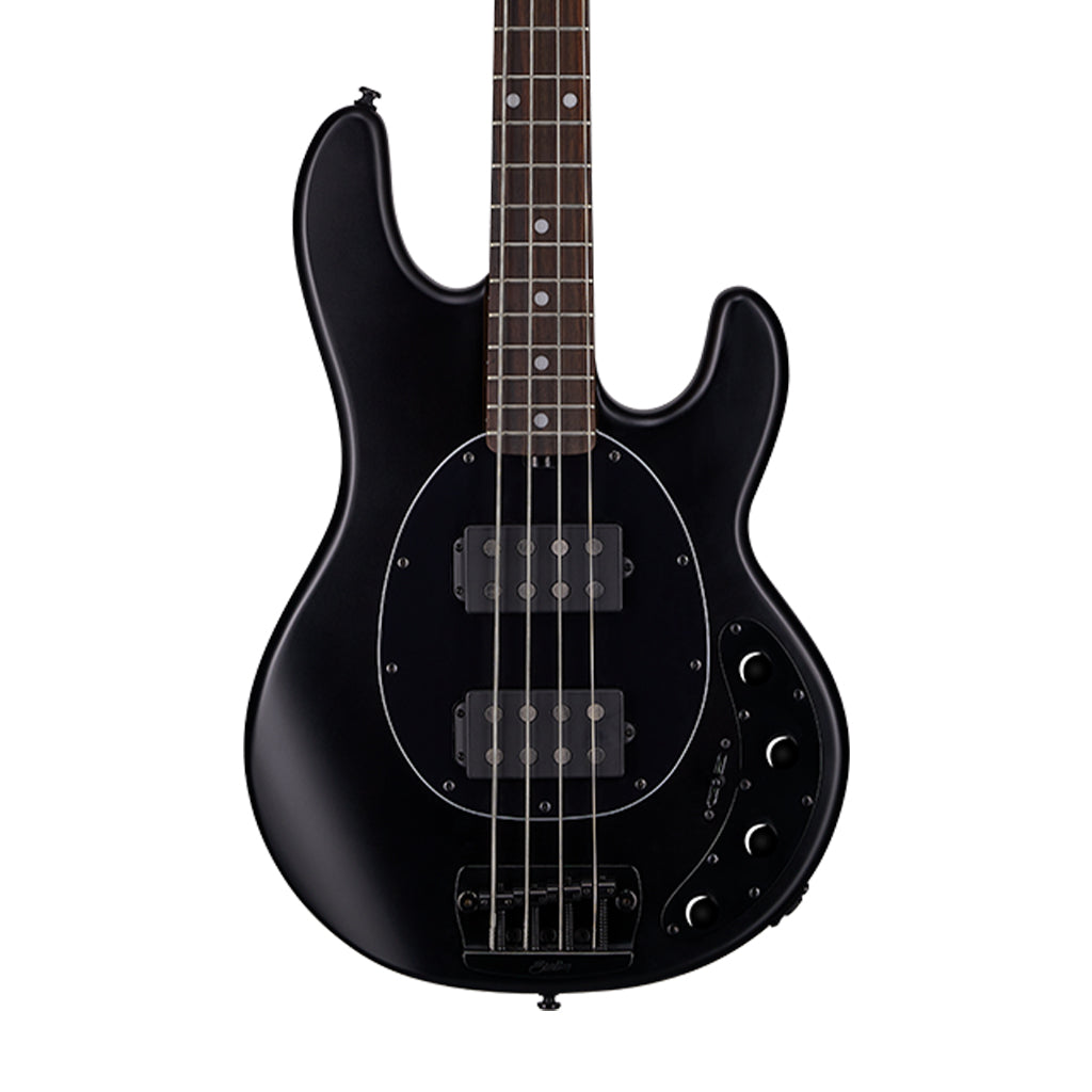 Sterling by Music Man Ray34 HH 4-String Bass Guitar, Stealth Black