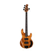 Sterling by Music Man Ray34 HH Poplar Burl Top Bass Guitar, Amber