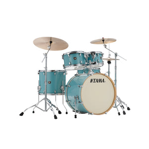 TAMA CL52KRS-LEG Superstar Classic Maple 5-Piece Drum Shell Kit, Light Emerald Blue Green